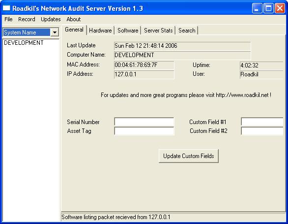Roadkil's Audit Screenshot