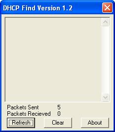 Roadkil's DHCP Find Screenshot
